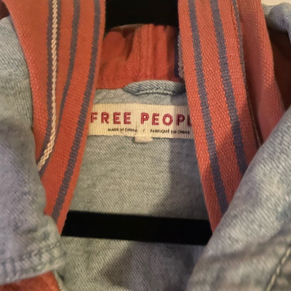 Free People Two-Tone Denim Jacket - Picture 2 of 4